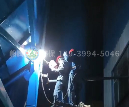 恒康鋁業(yè)中頻爐除塵器 現(xiàn)場加班加點(diǎn)安裝施工，全程監(jiān)護(hù)確保質(zhì)量保障安全